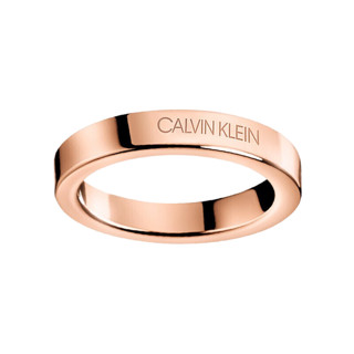 卡尔文·克莱 Calvin Klein Hook系列 KJ06PR100110 中性简约戒指10号 玫瑰金色