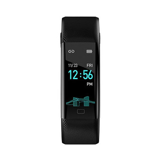 KSUN KSS904 智能手环 黑色 硅胶表带（心率、血压、计步器）