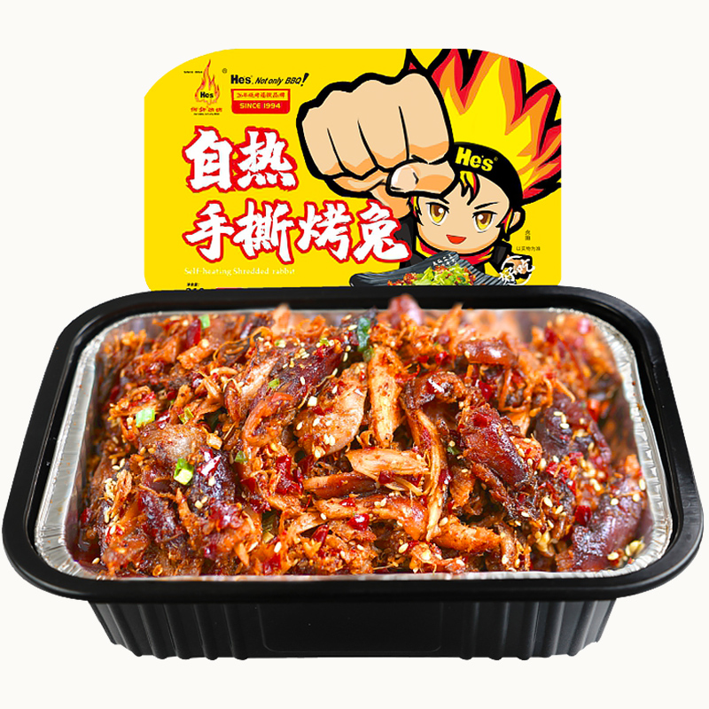 何师烧烤 自热手撕烤兔 210g