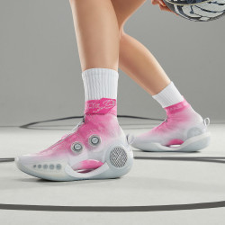 lining李宁韦德9无限绽放aber0021女子减震篮球鞋