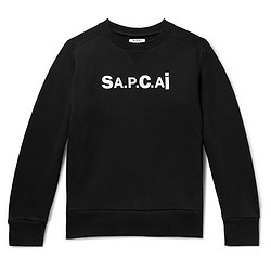 A.P.C. x sacai联名 男士圆领卫衣