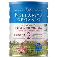 BELLAMY'S 贝拉米 有机较大婴儿配方奶粉 2段  900g
