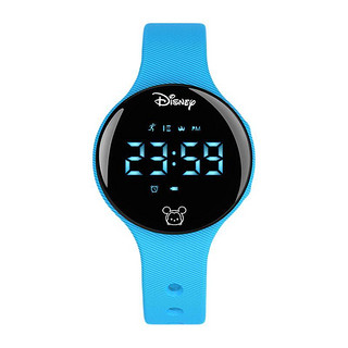 Disney 迪士尼 ZGD-634-ISG9 智能手表 35mm 蓝色 硅胶表带 黑色(计步器、 防水）