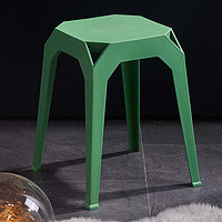 赛杉 塑料凳子加厚家用高凳结实小板凳客厅方凳换鞋凳餐桌可叠放矮凳