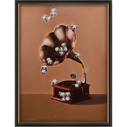 ARTMORN 墨斗鱼艺术 吴志鹏《旧时光里的老情歌》60×80cm 布面油画 欧式古典手工装裱