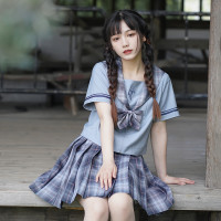 御茶家 御见国风  jk制服 中华风晚舟格裙