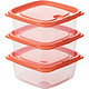 CHAHUA 茶花 保鲜盒塑料密封食品盒冰箱用水果盒便携食品收纳盒