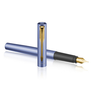 PARKER 派克 XL钢笔 Vector威雅系列 蓝杆金夹 F尖 单支装