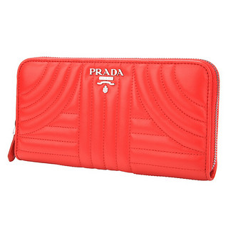 PRADA 普拉达 女士皮质长款钱包 1ML506-2D91-F0011 红色