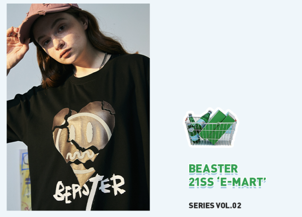 BEASTER B12A011669 中性款小熊温感印花T恤