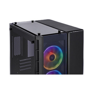 USCORSAIR 美商海盗船 CRYSTAL 280X RGB MINI-ITX机箱 半侧透 黑色