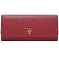 PRADA 普拉达 女士牛皮长款钱包 1MH132-QWA-F0505 牡丹粉