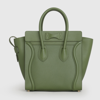 CELINE 思琳 Luggage系列 MICRO 女士牛皮革手袋 189793DRU 15LK 浅卡其绿色