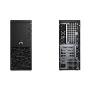 DELL 戴尔 成铭 3988 九代酷睿版 商务台式机 黑色 (酷睿i5-9500、核芯显卡、16GB、128GB SSD+1TB HDD、风冷)