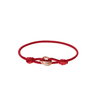 Cartier 卡地亚 TRINITY系列 B6069100 圆环18K玫瑰金手绳