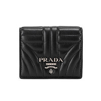 PRADA 普拉达 女士牛皮短款钱包 1MV204-2B0X-F0002 黑色