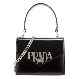 商品prada 普拉达 女士黑色牛皮光面时尚手拎单肩包 1ba187 zo6 f0002