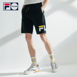 FILA 斐乐 FUSION 斐乐潮牌官方男子五分裤春夏季新款宽松短裤运动裤T11M022604F 稠蓝-T11M022604ABU 175/84A/L