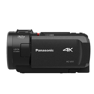 松下(Panasonic) 4K摄像机家用直播高清光学24倍变便携数码DV录像录影摄影机VX1GK 官方标配