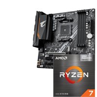 AMD 技嘉(GIGABYTE)主板CPU套装 B550M AORUS ELITE 小雕主板+AMD 锐龙7 5700G 板U套装