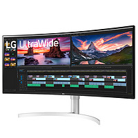 LG 乐金 38WN95C-W 37.5英寸 IPS 曲面 G-sync 显示器(2560×1440、144Hz、98％ DCI-P3、HDR600）