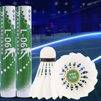 LING-MEI 翎美 L06羽毛球12只装 77速