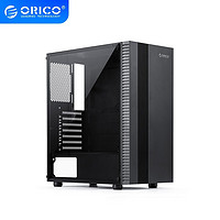 奥睿科（ORICO） 水冷台式主机电脑办公DIY游戏机箱 MATX/ATX/ITX 宽体 静音炫酷侧透 A12-305/钢化玻璃侧透/RGB灯效