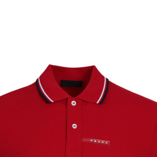 PRADA 普拉达 男士短袖POLO衫 SJJ887-322-F0011 红色 XL
