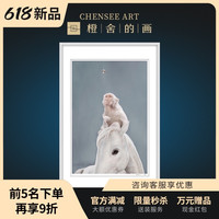 现代风景客厅装饰画轻奢餐厅挂画 毛锎 马上封侯
