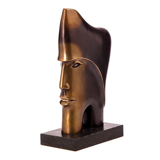阿斯蒙迪哈姆德国进口青铜雕塑原创艺术品人物限量收藏高端装饰品（戴帽子的哲人）