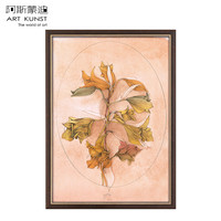 阿斯蒙迪 布鲁尼德国进口限量石版画签名花卉装饰画收藏艺术品原作
