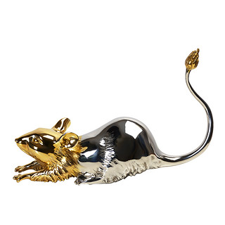 阿斯蒙迪陈金庆老鼠青铜摆件艺术品创意摆件生日礼品生肖鼠收藏品