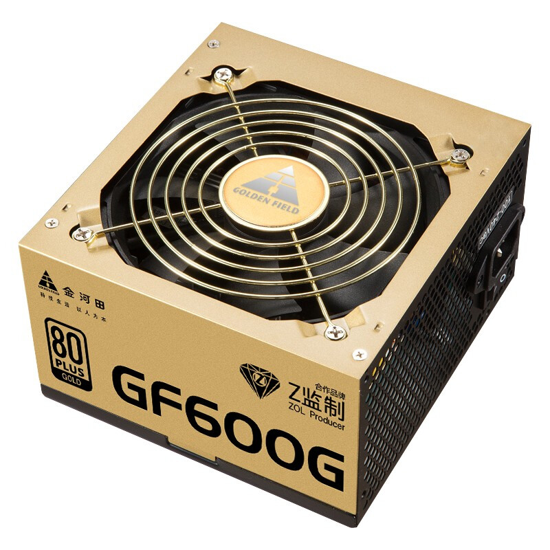 金河田 GF600G 金牌（90%）非模组ATX电源 600W