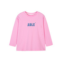 SEVENBOBI 柒号童仓 SKF2189 女童T恤 粉色 80cm