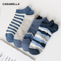 卡拉美拉 caramella隐形船袜子男短袜浅口运动棉夏季潮流薄款防臭学生袜子