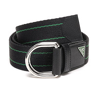 PRADA 普拉达 男士双环扣腰带 2CN028-2CED-F070E 黑色/绿色 95