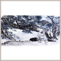 黄镇中国画《听松图》书房书法办公室卧室装修装饰画