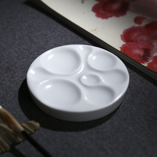 西泠印社 调色盘水彩调色盘水粉陶瓷调色盘水彩调色盘学生美术用水彩水粉笔盒洗笔筒三线调色板小楷墨碟