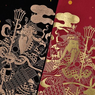 故宫博物院 神来运旺帆布包 34x35x53cm 创意烫金帆布包 新年礼物