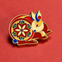 PLUS会员：故宫文化 故宫生肖徽章 十二枚锌合金 30.5x33x2mm 金属电镀 文创创意礼物