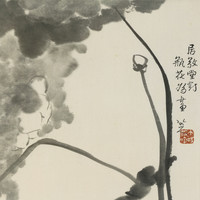 八大山人国画6 花鸟字画玄关客厅书房装饰画名画复制收藏挂画
