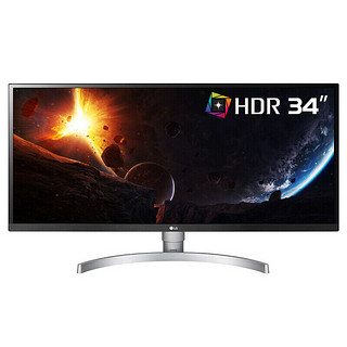 LG 乐金 34WK650 34英寸 IPS FreeSync 显示器(2560×1080、75Hz、99%sRGB、HDR10）