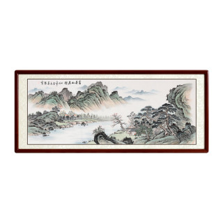 【尚得堂装饰字画】名家国画客厅装饰画办公室山水画大气靠山仿古手绘