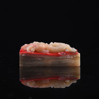 四大国石巴林鸡血石螭龙钮长方章印章印石印材藏书章篆刻石材