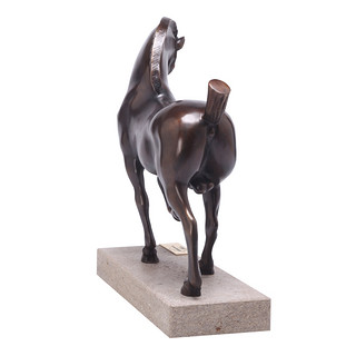 阿斯蒙迪德国进口青铜雕塑艺术品创意家居装饰品收藏马摆件达芬奇（行走中的马）