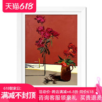 阿斯蒙迪洪浩昌亲笔签名限量版画客厅玄关餐厅风景画背景墙装饰画(水乡园林、60x112cm)