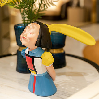 稀奇艺术向京《我看到了幸福》客厅雕塑摆件高端艺术品礼品