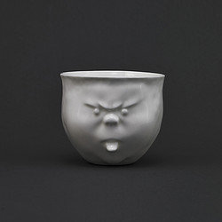 稀奇 瞿广慈 坏蛋骨瓷杯 7.2cmx7cm 容量216ml 创意浮雕水杯 搞怪趣味水杯 节日礼物