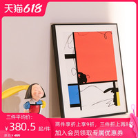 稀奇艺术现代装饰画《蒙德里安装饰画》客厅卧室装饰壁画(50.8*60、其他类型、蒙德里安2、独立)