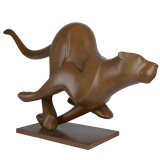 阿斯蒙迪哈尔托克德国进口猎豹青铜雕塑原作8件纯铜艺术品收藏品（猎豹）